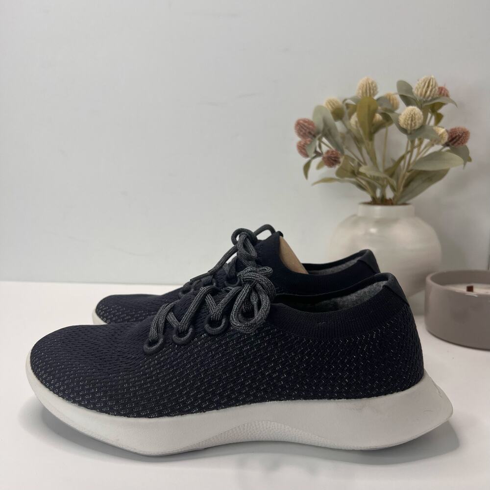 Allbirds Tree Dasher Tencel Sneaker Black/White Men's 10 Tried On